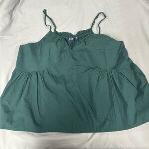Gap Green Babydoll Tank Top